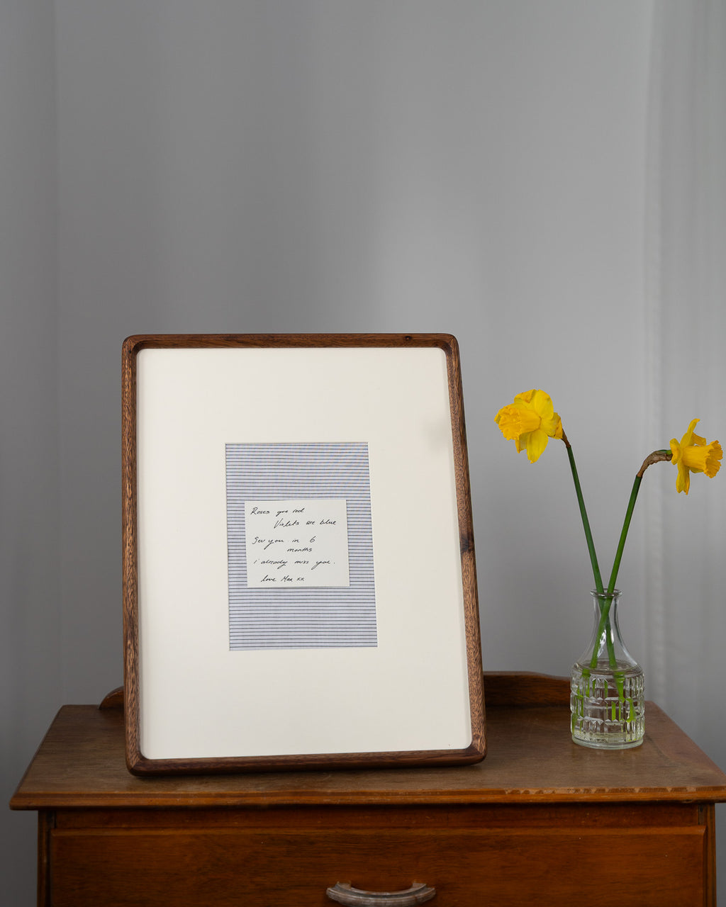 Mid-Century Style Walnut Frame